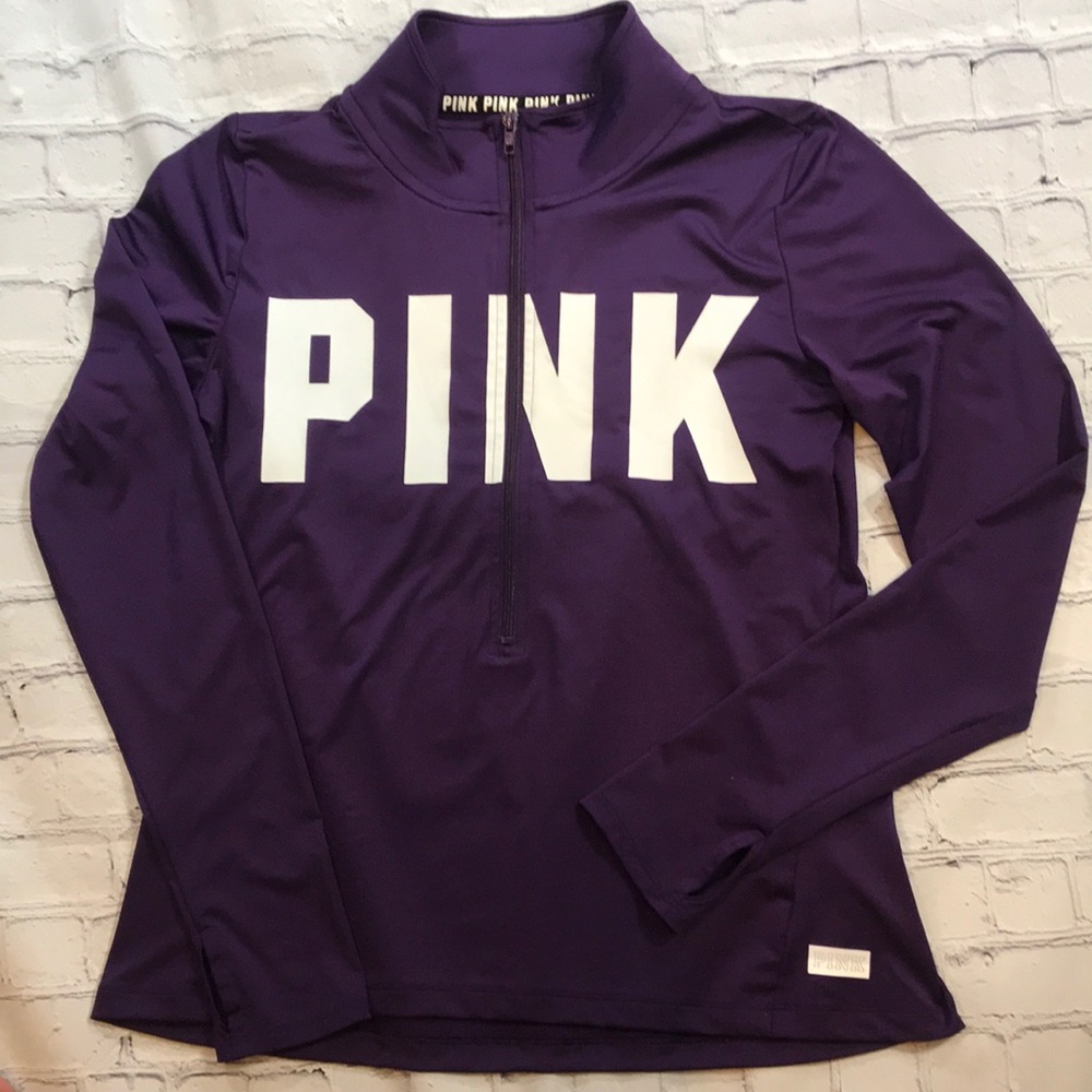 Victoria's Secret PINK 1/2 zip Pullover Purple L